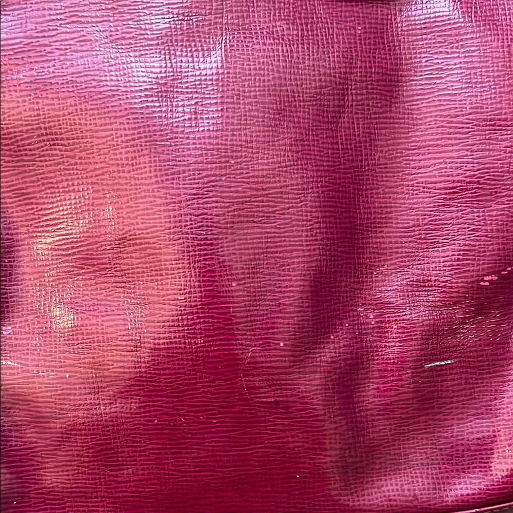 Longchamp Red Glossy Leather Shoulder Bag - Picture 5 of 17